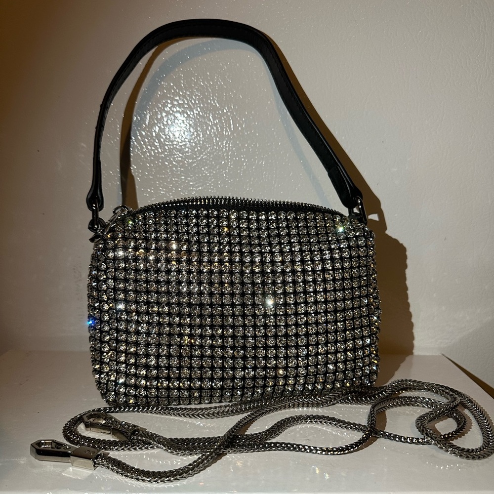 Montana West Silver Crystal-Embellished Women's Bag